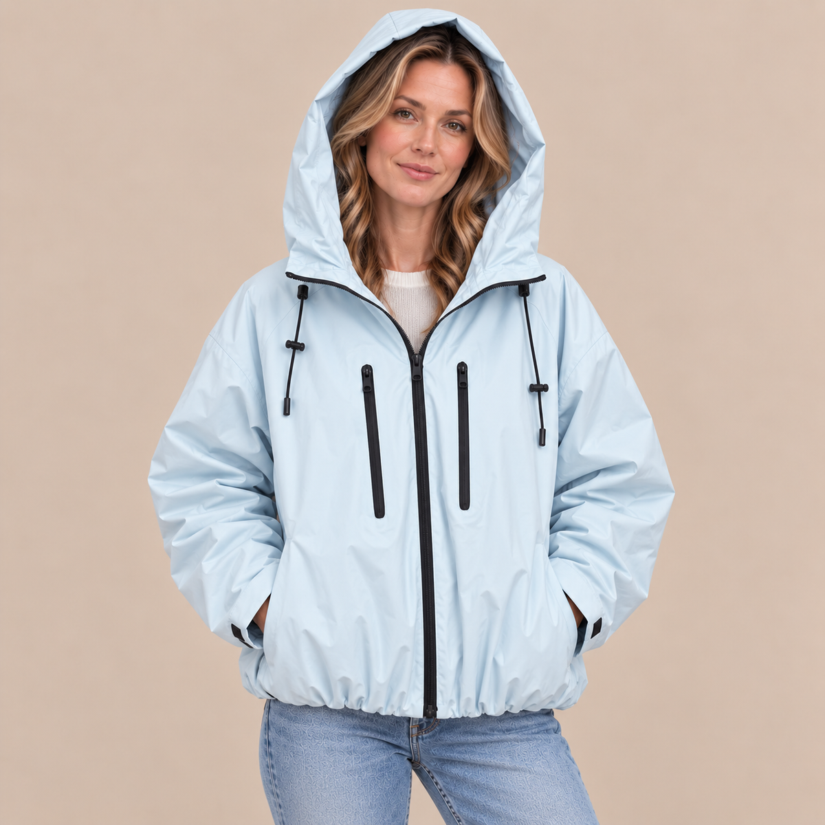 Cherry | Regenjacke Damen mit Polka-Dot-Muster