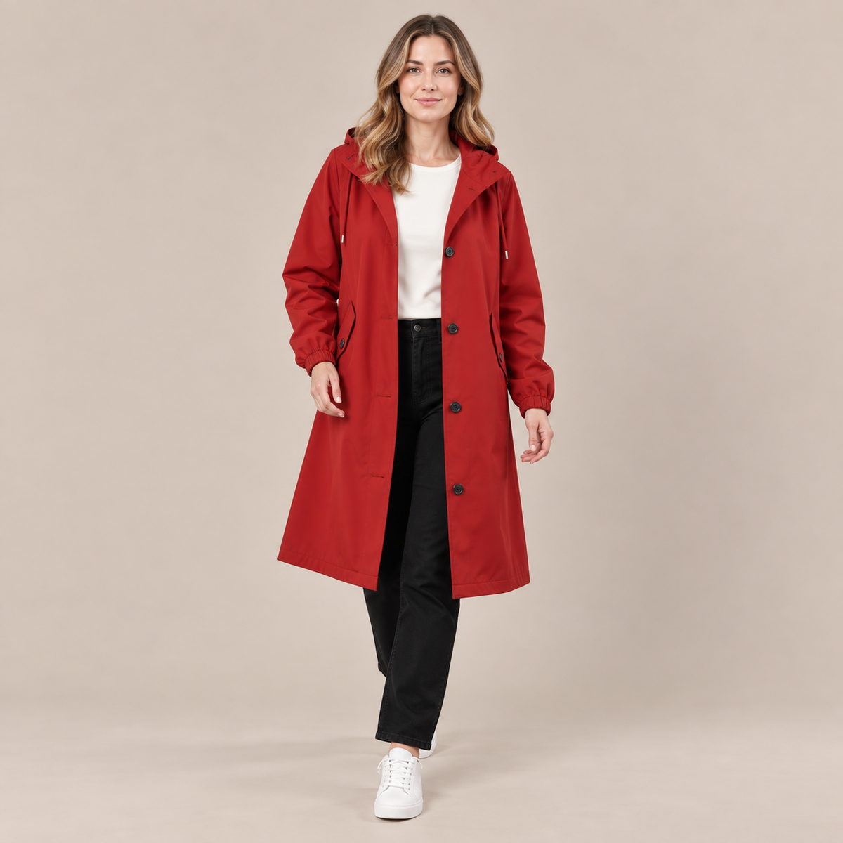 Coatavia | Lässiger Oversize Trenchcoat Mit Kapuze