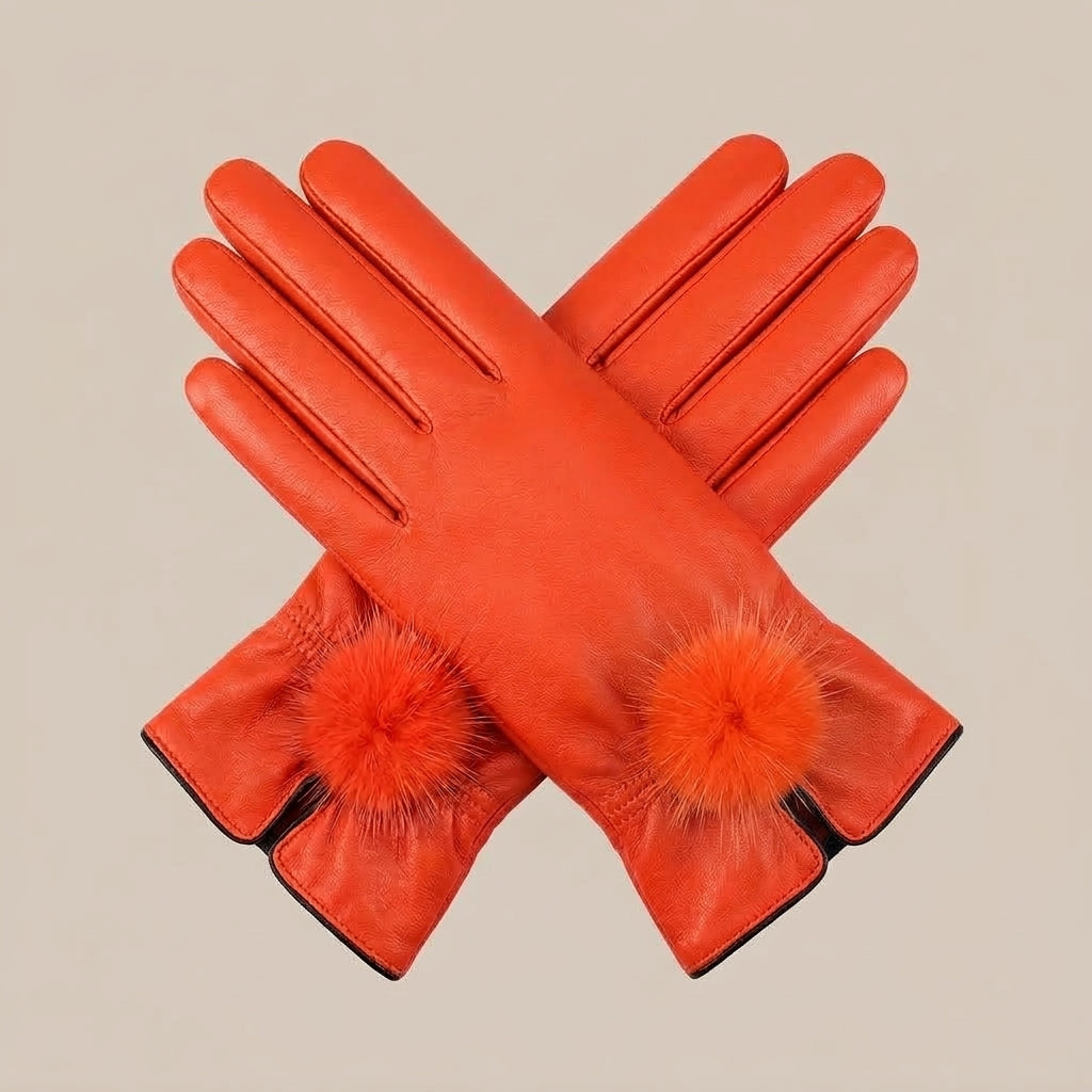 Elyssara | Elegante Lederhandschuhe mit weichem Manschettendetail