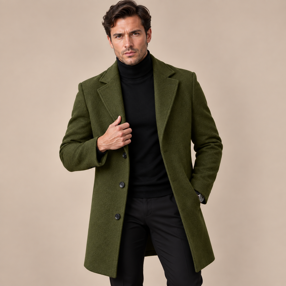 Ivan | Trenchcoat Herren mit Reverskragen