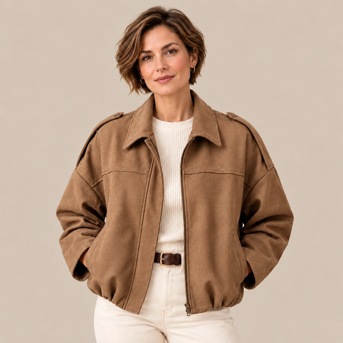 Marilena | Bomberjacke Damen – Übergangsjacke für Frühling und Herbst