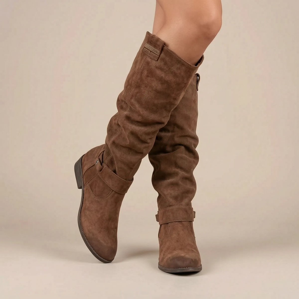 Serafina | Weitschaftstiefel Damen knielang mit weitem Schaft