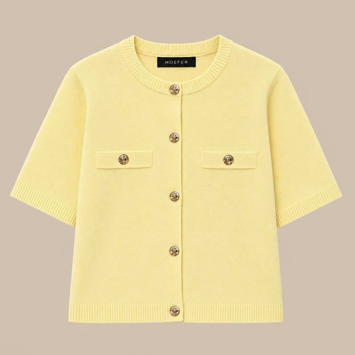 Sorella | Cardigan Damen mit Kurzarm und Knöpfen