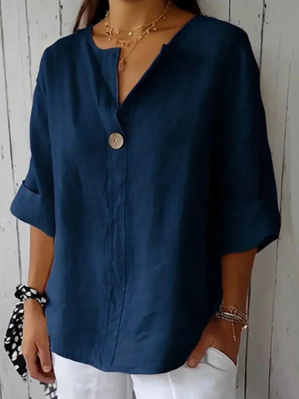 V Ausschnitt Bluse Damen | Lässig & Elegant