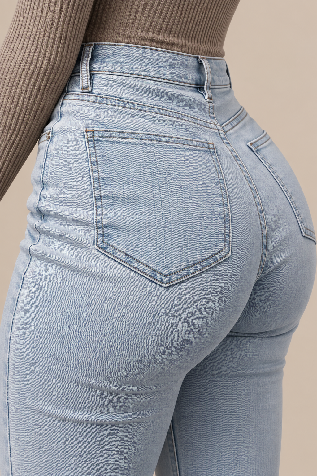 Zoey | Jeans Damen mit hoher Taille und ausgestelltem Bein