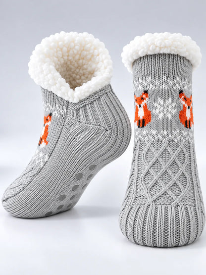 Svenja | Damen Flauschig Gefütterte Wintersocken