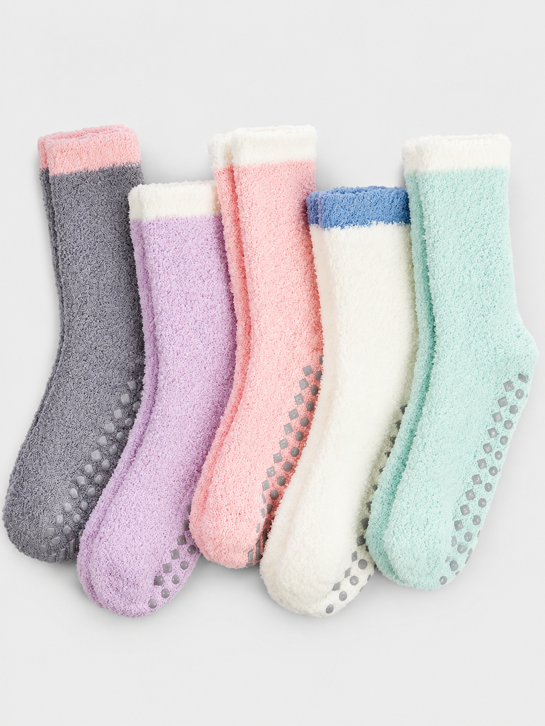 Anja | Damen Flauschige Rutschfeste Wintersocken