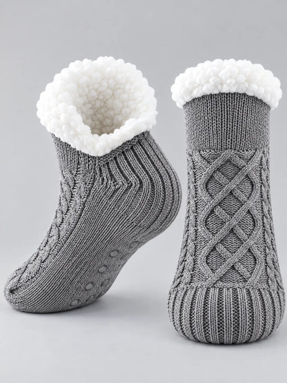 Svenja | Damen Flauschig Gefütterte Wintersocken