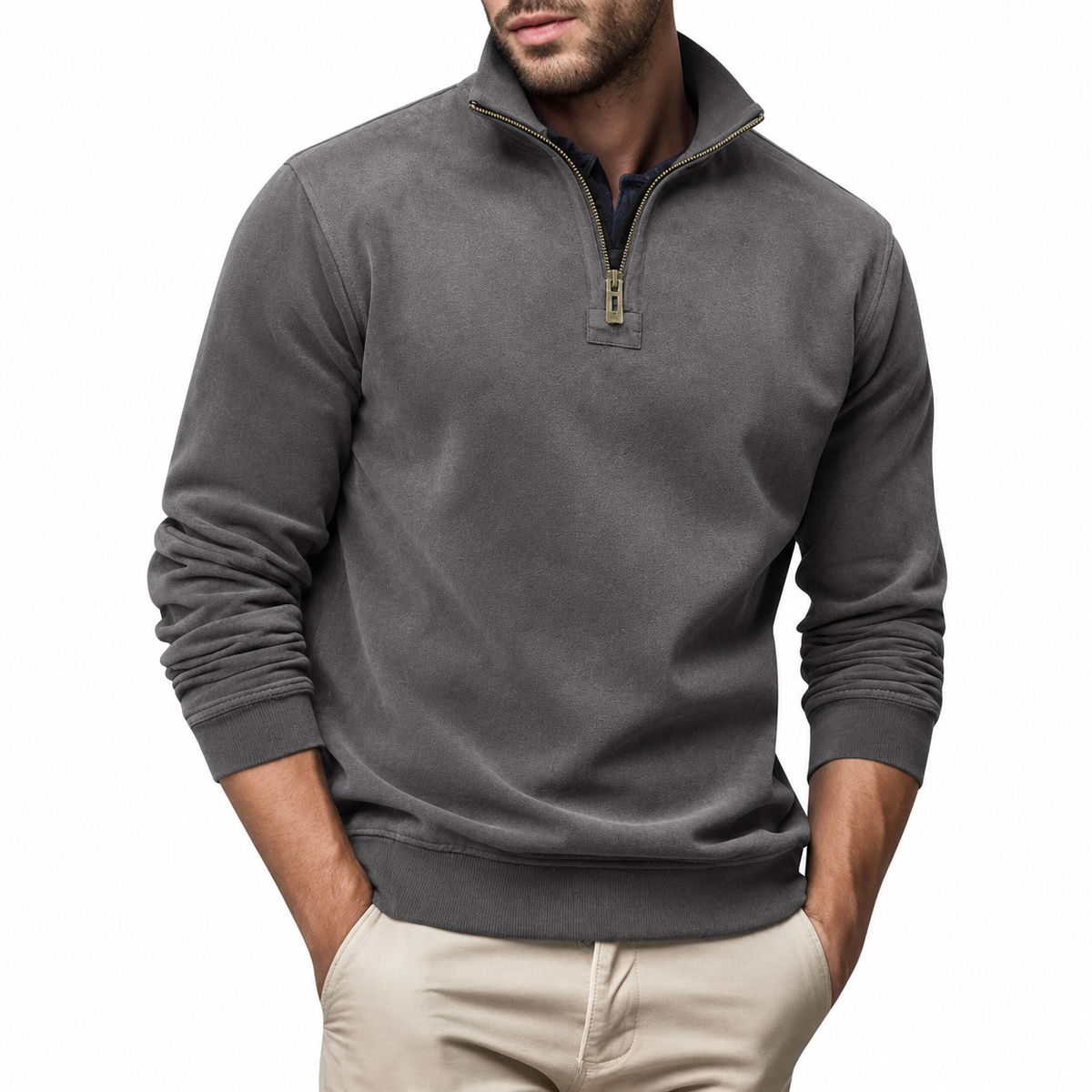 Chard | Premium Freizeit-Pullover mit Reissverschluss
