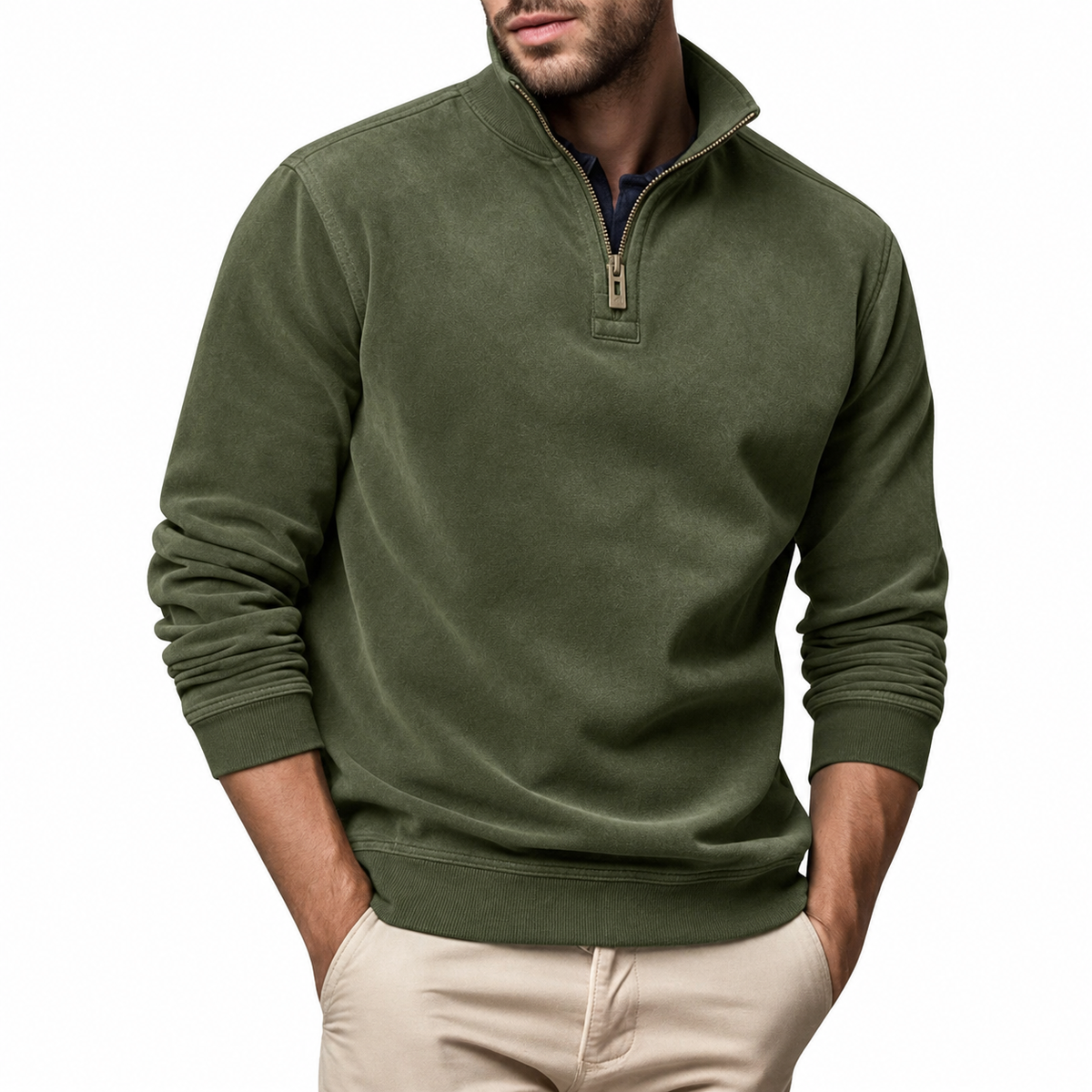 Chard | Premium Freizeit-Pullover mit Reissverschluss