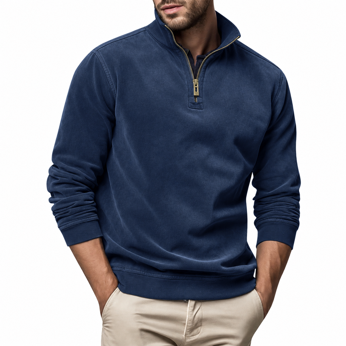 Chard | Premium Freizeit-Pullover mit Reissverschluss