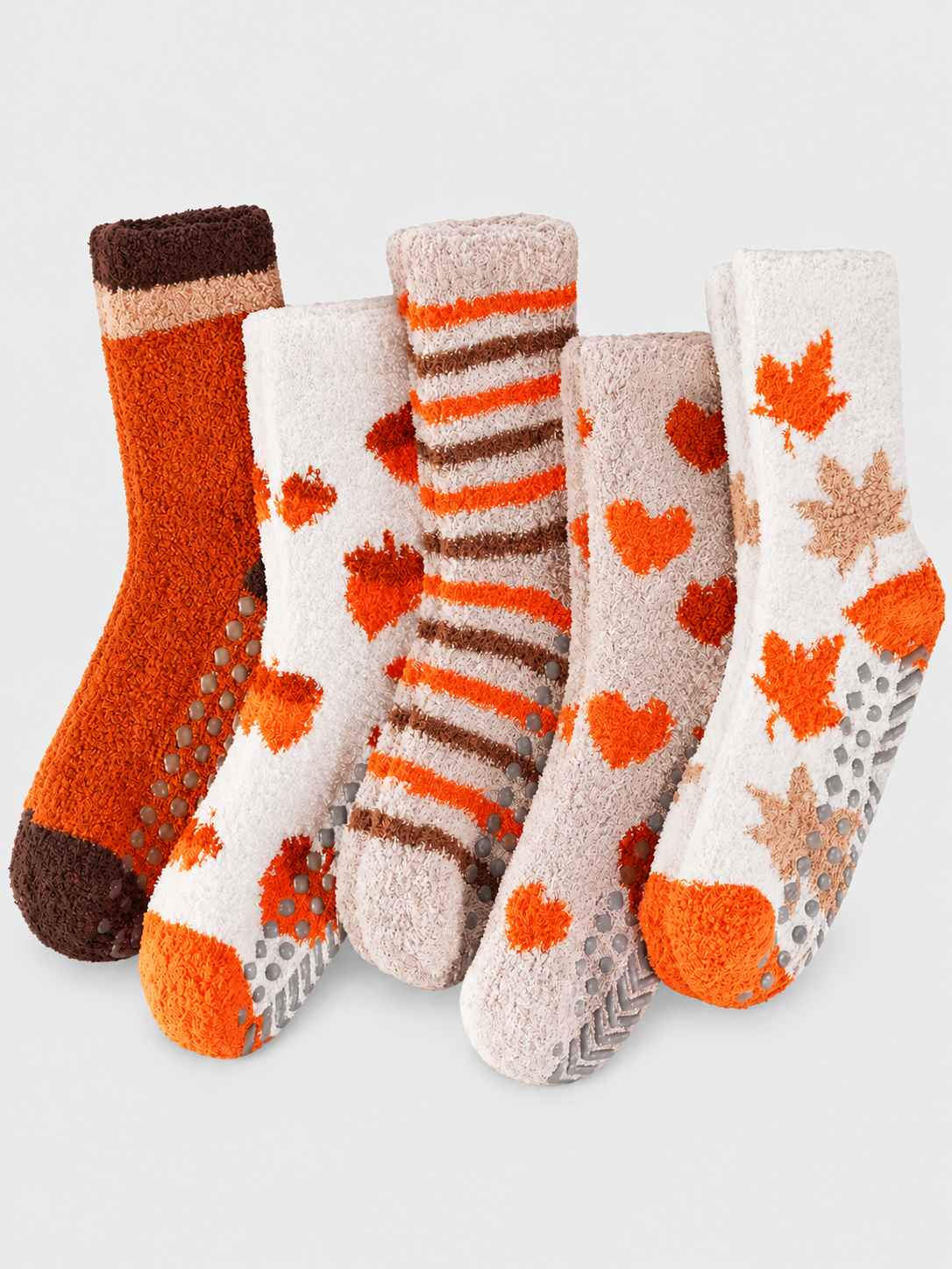 Anja | Damen Flauschige Rutschfeste Wintersocken