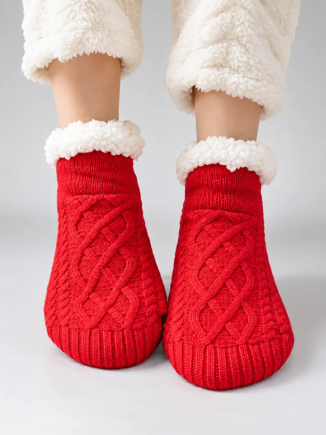 Svenja | Damen Flauschig Gefütterte Wintersocken