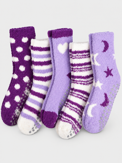 Anja | Damen Flauschige Rutschfeste Wintersocken