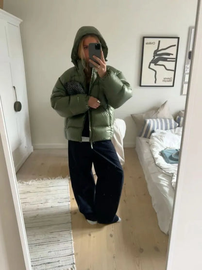 Robert | Herren Warme Steppjacke mit Kapuze