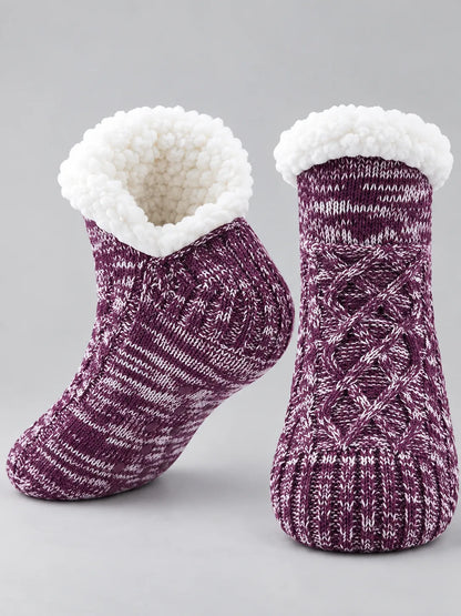 Svenja | Damen Flauschig Gefütterte Wintersocken