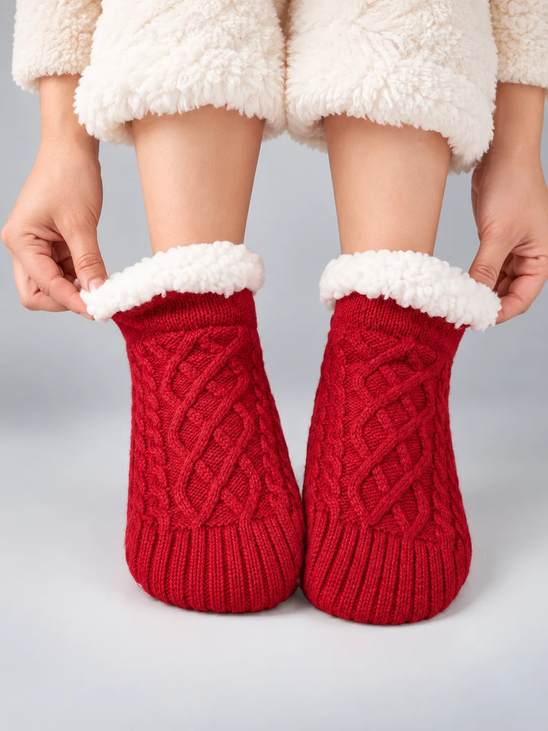 Svenja | Damen Flauschig Gefütterte Wintersocken