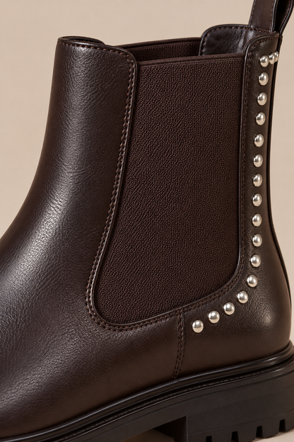 Aida | Chelsea Boots Damen mit Nieten und Profilsohle