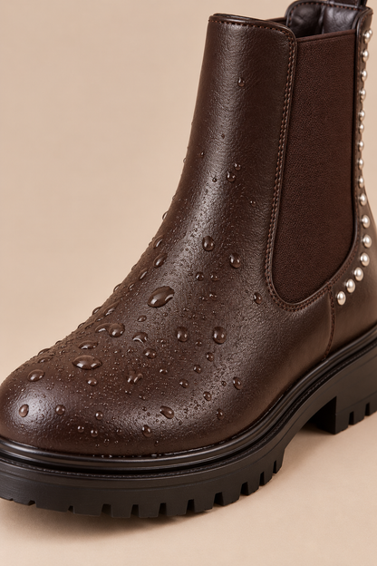 Aida | Chelsea Boots Damen mit Nieten und Profilsohle