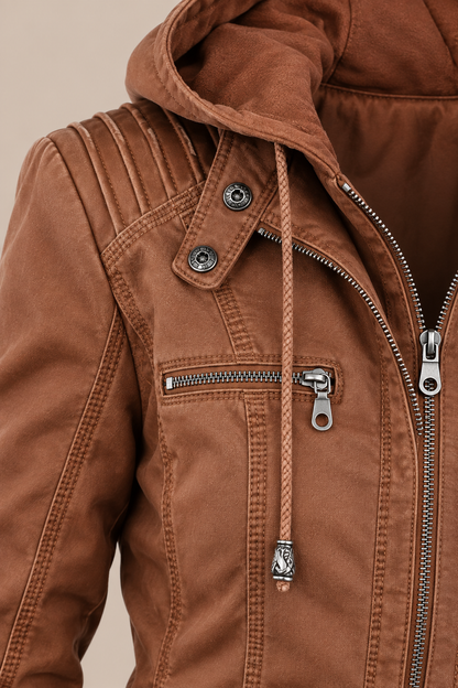 Aina | Lederjacke Faux Lederjacke wetterfeste Jacke