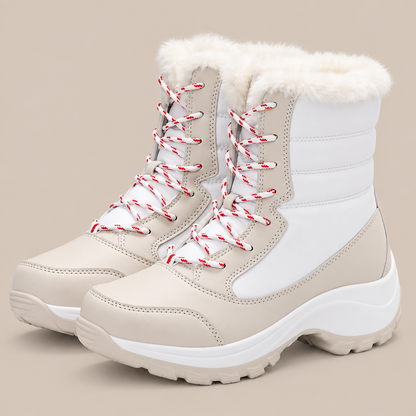 Aisha | Winterstiefel Damen mit Schnürung und warmem Futter