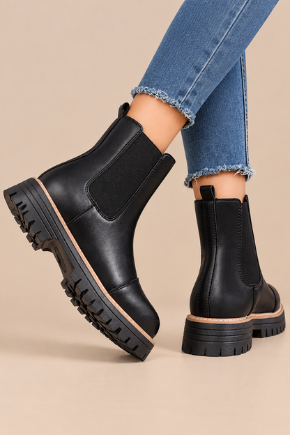 Alena | Chelsea Boots Damen mit markanter Profilsohle