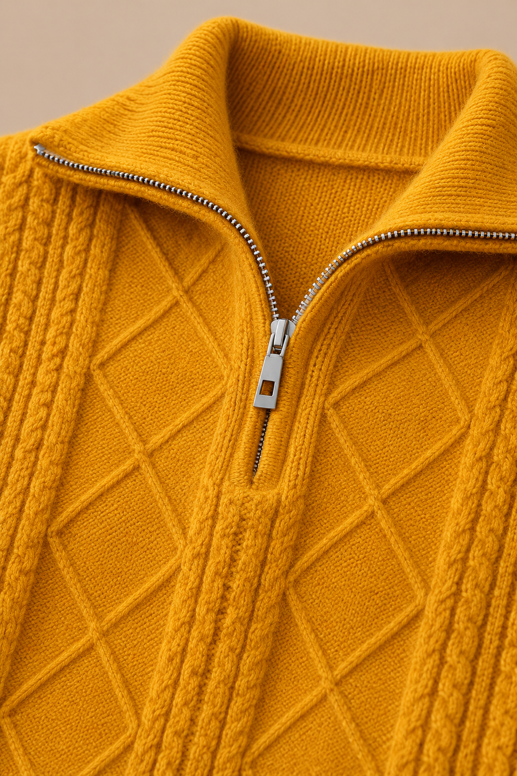 Alivia | Troyer Damen mit Strickmuster und Reissverschluss
