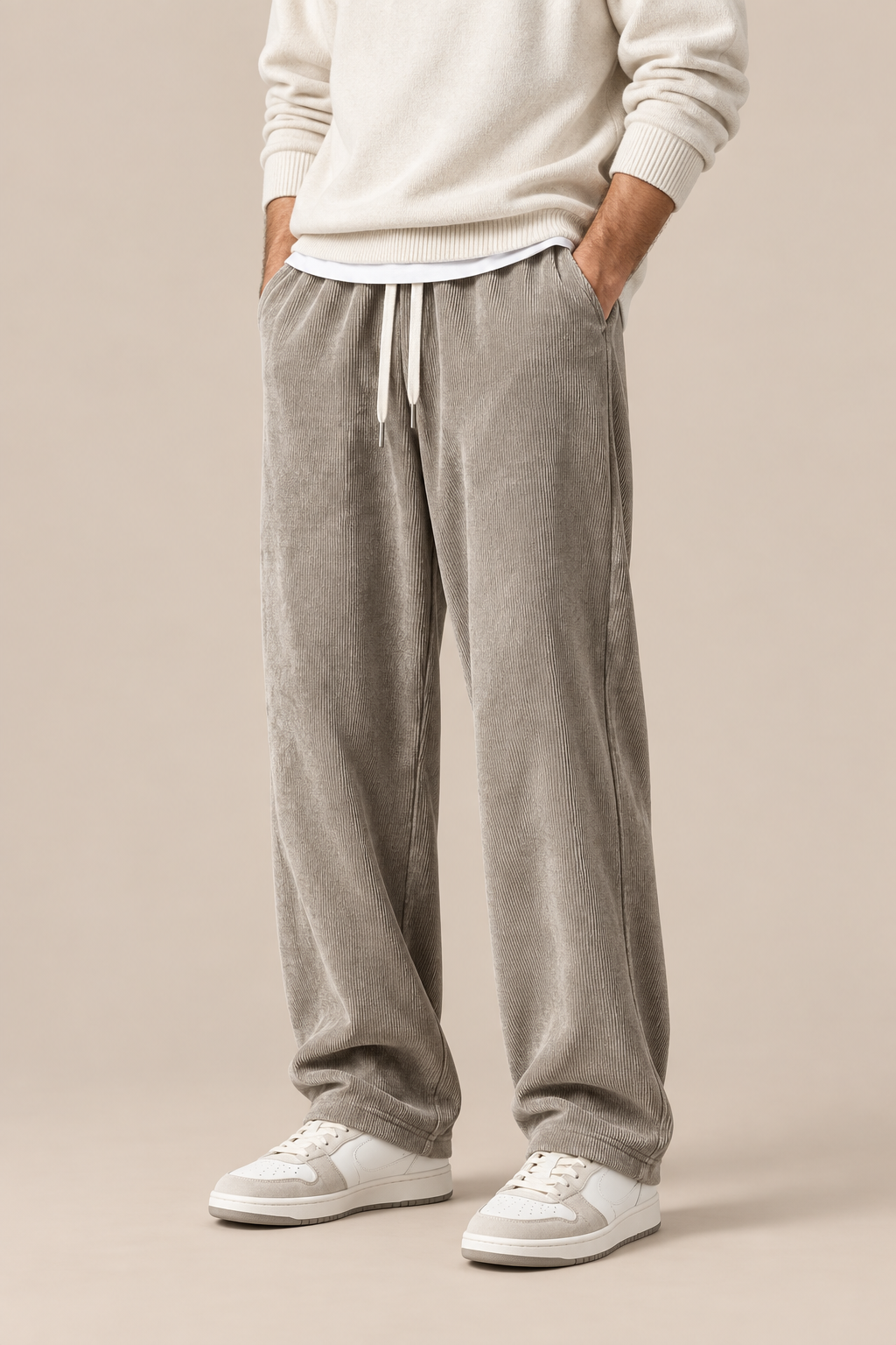 Alvin | Cordhose Herren mit weitem Bein und Kordelzug