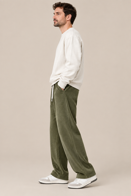 Alvin | Cordhose Herren mit weitem Bein und Kordelzug
