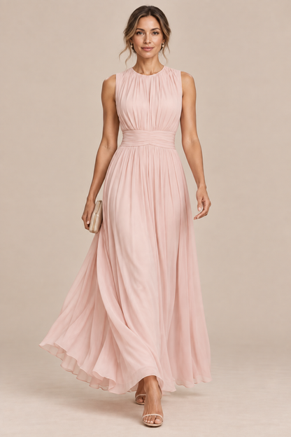 Alys | Ärmelloses Midikleid Mit Raffungen