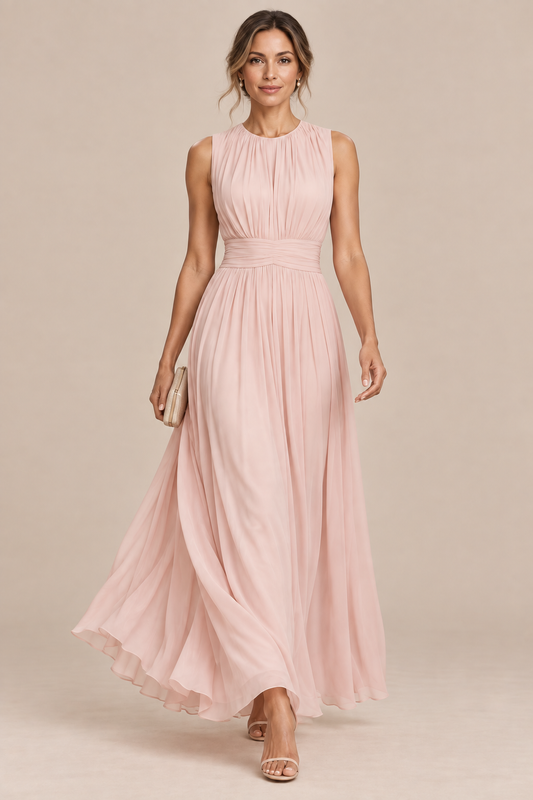 Alys | Ärmelloses Midikleid Mit Raffungen