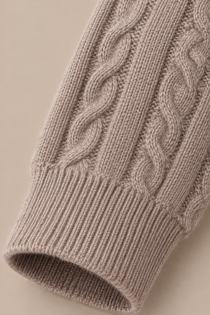 Andrew | Cardigan Herren mit Zopfmuster und Knopfleiste