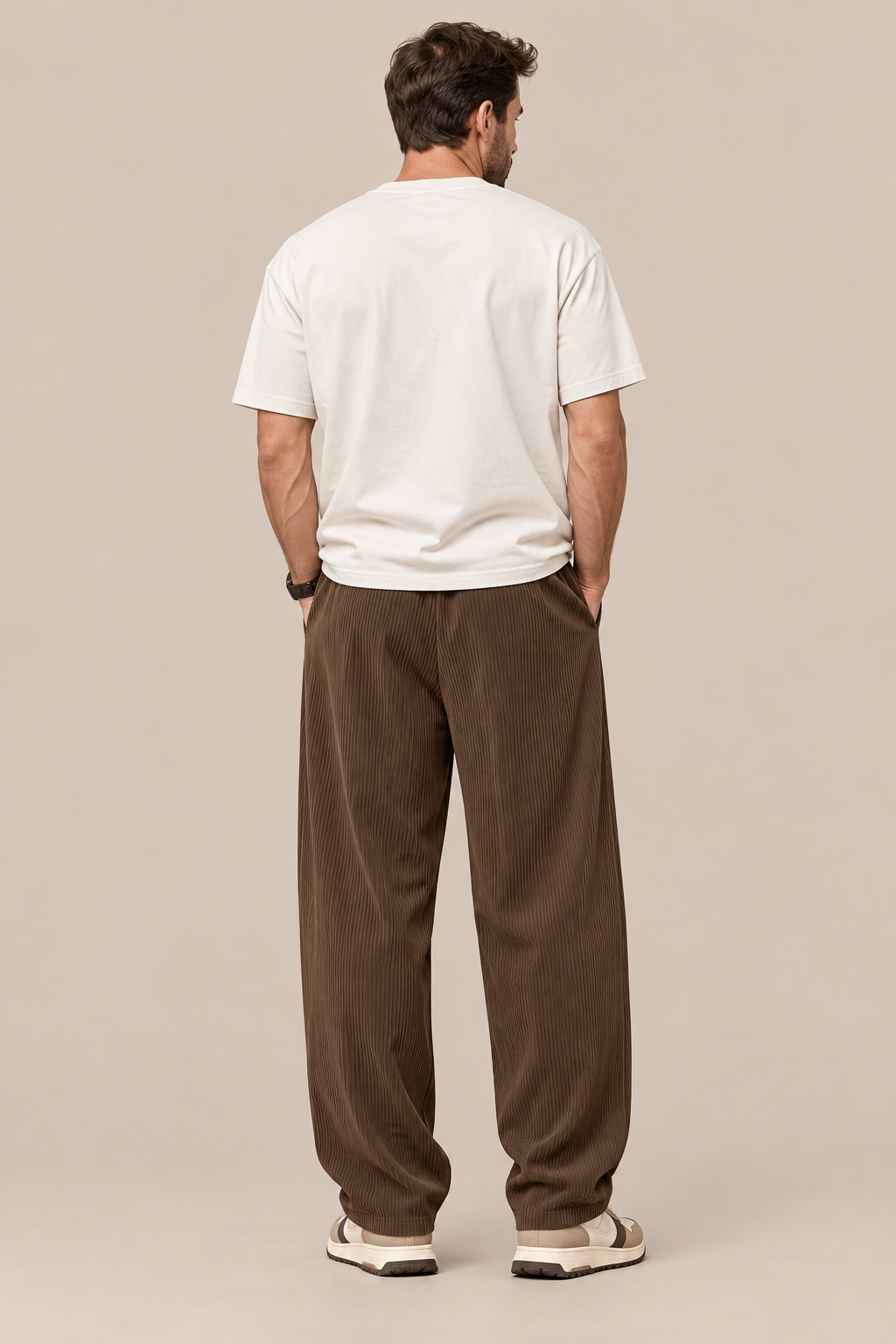 Arjan | Cordhose Herren mit weitem Bein und Corduroy-Struktur