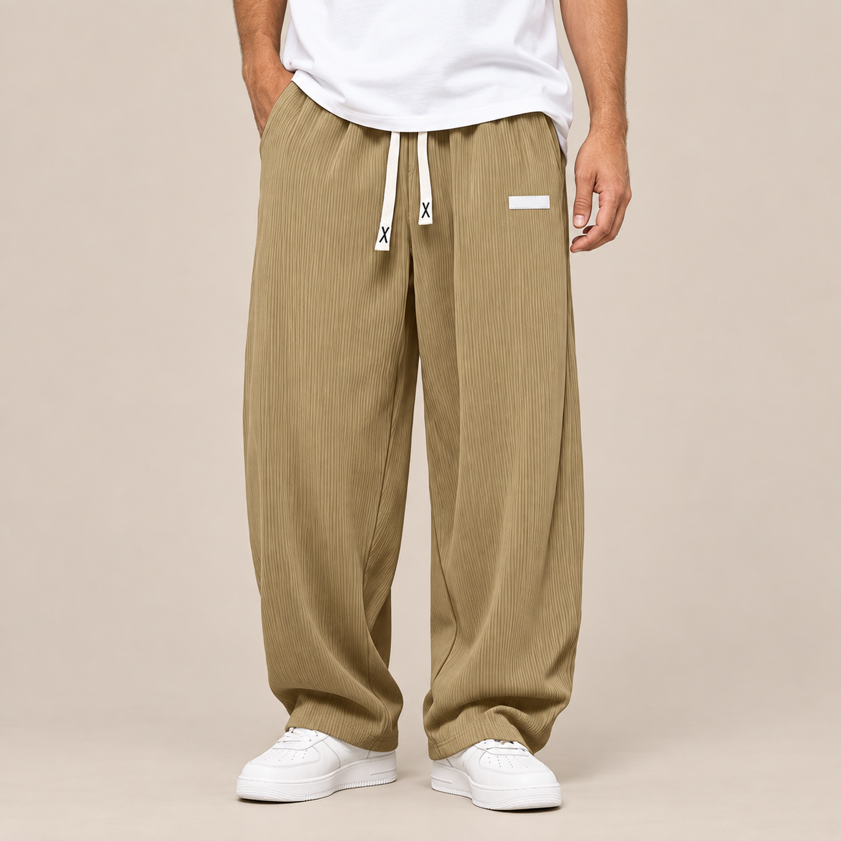 Arjan | Cordhose Herren mit weitem Bein und Corduroy-Struktur