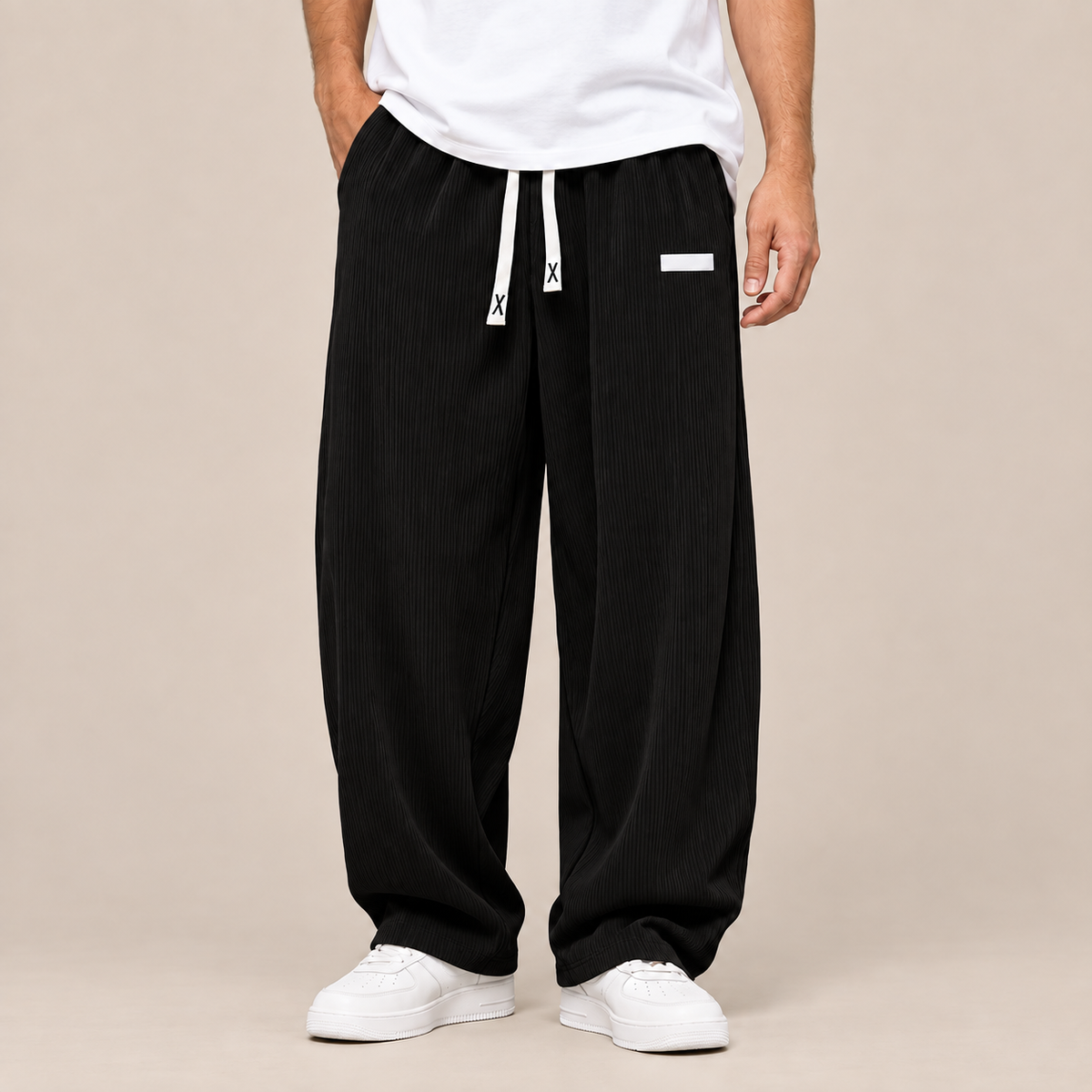 Arjan | Cordhose Herren mit weitem Bein und Corduroy-Struktur