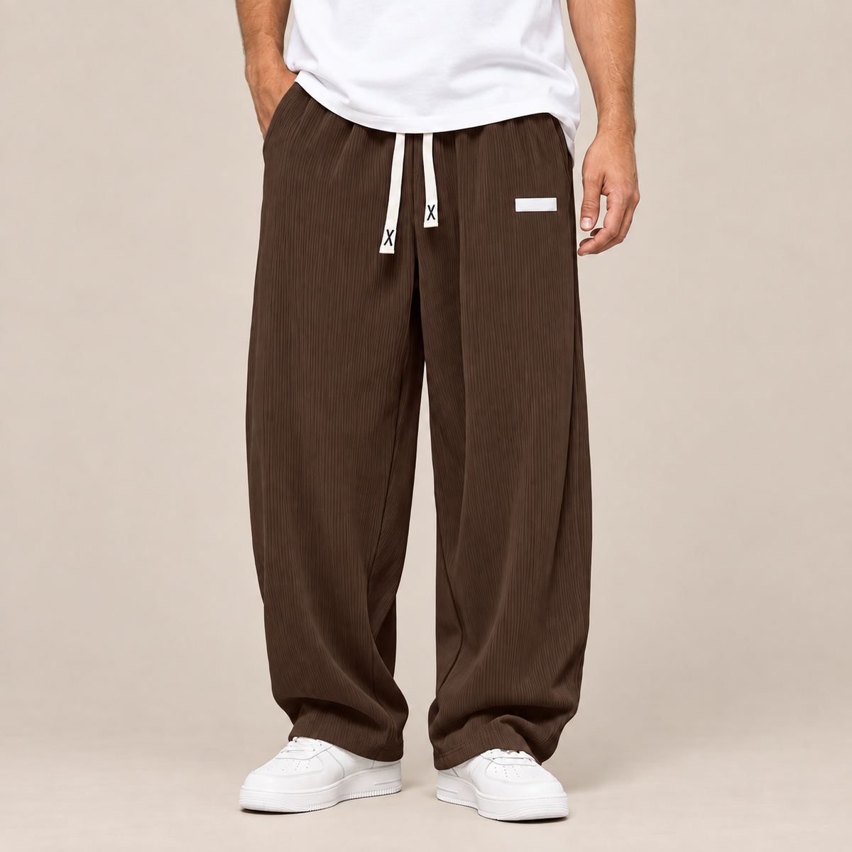 Arjan | Cordhose Herren mit weitem Bein und Corduroy-Struktur