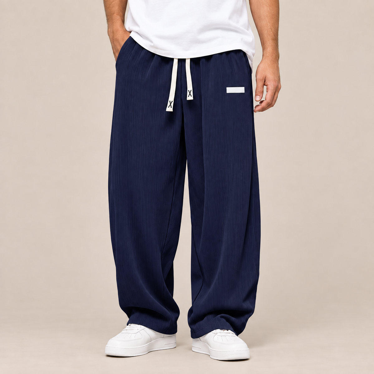 Arjan | Cordhose Herren mit weitem Bein und Corduroy-Struktur