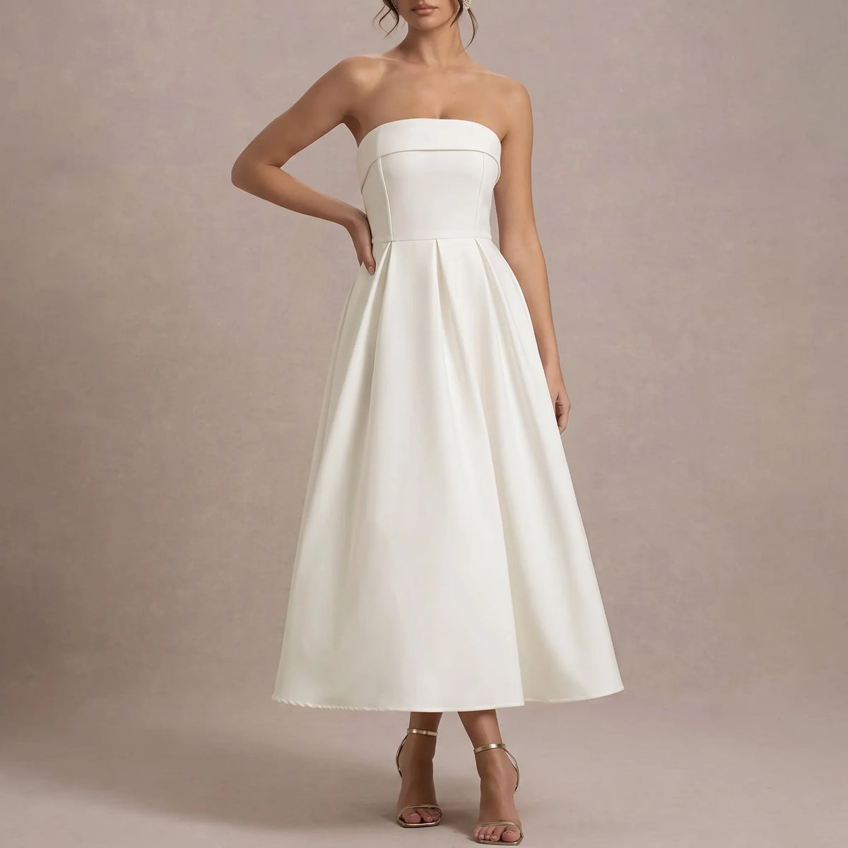 Aurisol | Trägerloses Kleid Für Hochzeitsgast