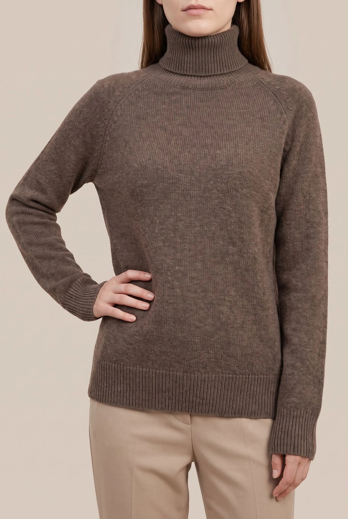 AutumnKnit | Klassischer Rollkragenpullover Für Damen