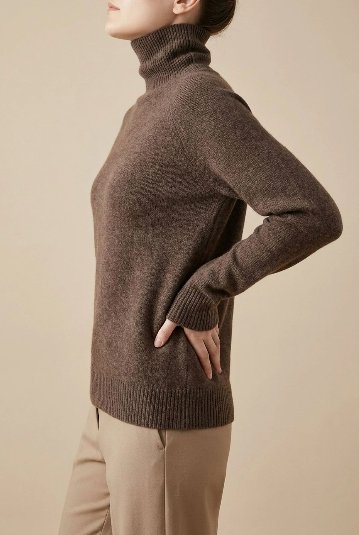 AutumnKnit | Klassischer Rollkragenpullover Für Damen