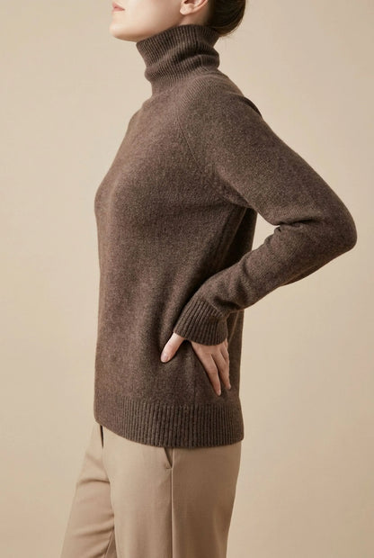 AutumnKnit | Klassischer Rollkragenpullover Für Damen