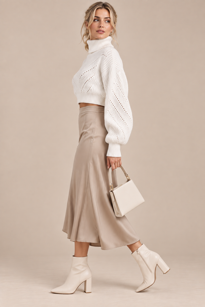 Avelissa | Rollkragenpullover mit strukturierter Strickoptik