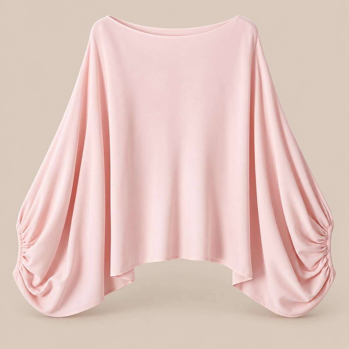 Bella | Wollpullover Damen mit drapierten Ärmeln