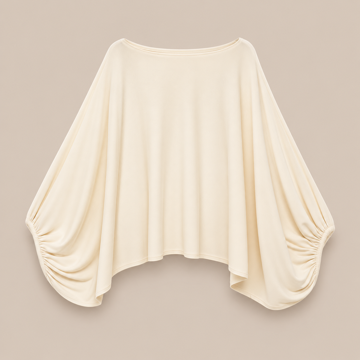 Bella | Wollpullover Damen mit drapierten Ärmeln