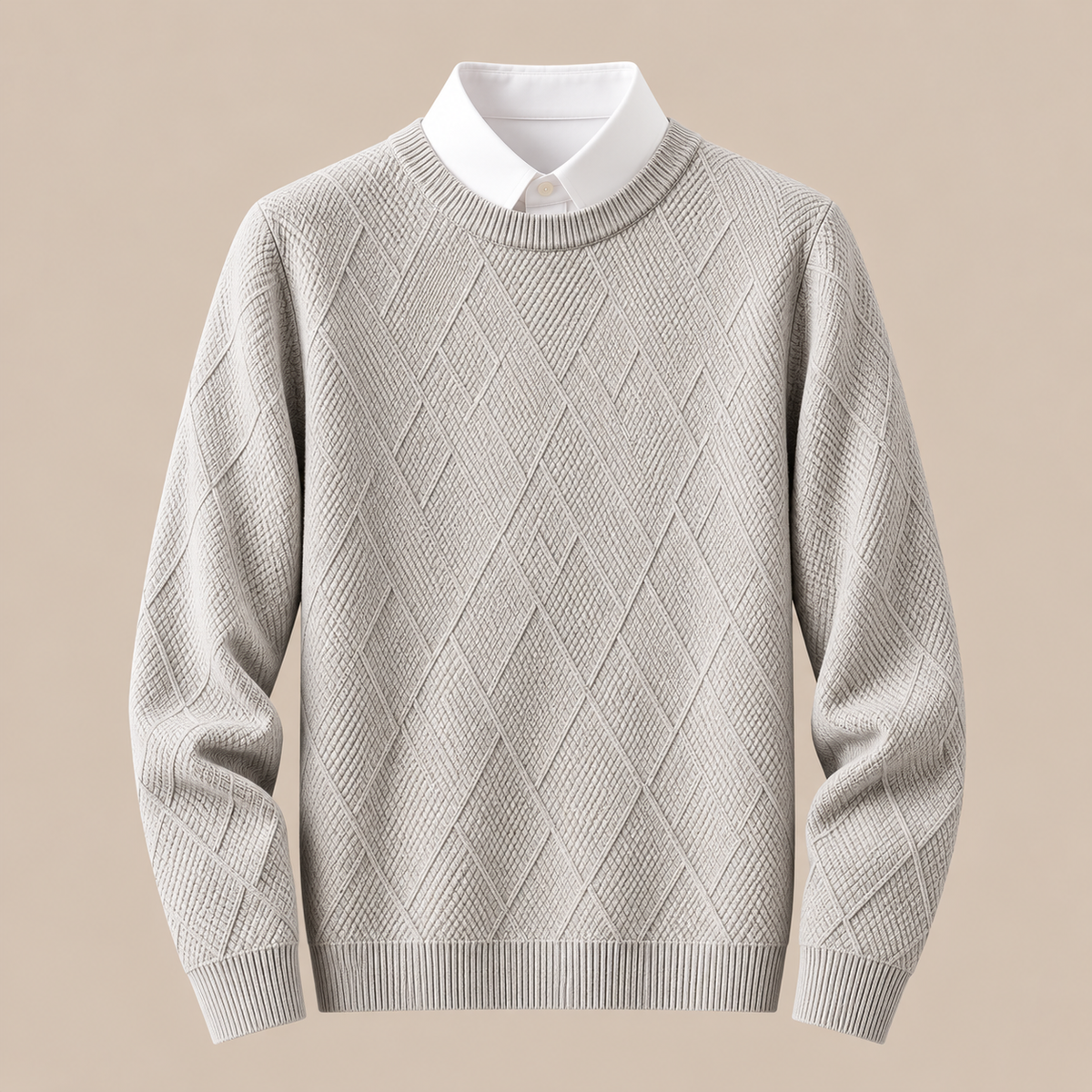 Bernard | Wollpullover Herren mit strukturiertem Strickmuster