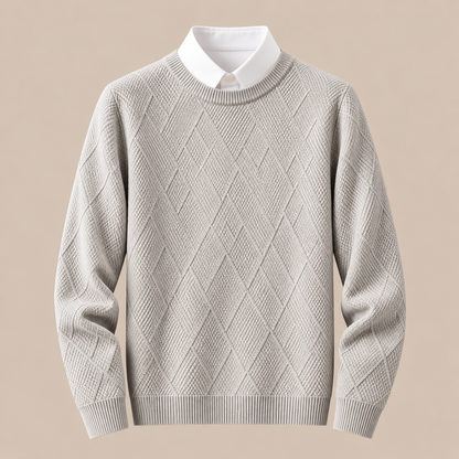 Bernard | Wollpullover Herren mit strukturiertem Strickmuster