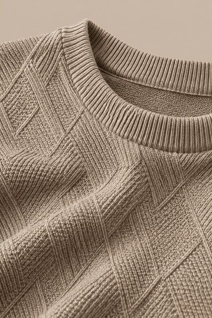 Bernard | Wollpullover Herren mit strukturiertem Strickmuster