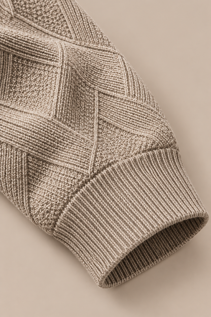 Bernard | Wollpullover Herren mit strukturiertem Strickmuster