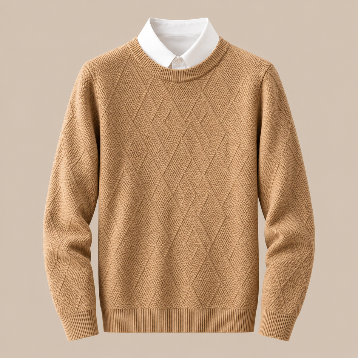 Bernard | Wollpullover Herren mit strukturiertem Strickmuster