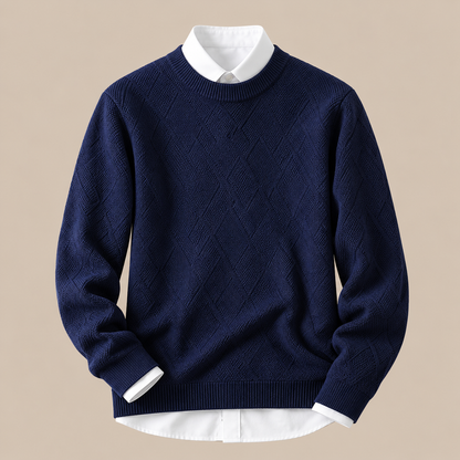 Bernard | Wollpullover Herren mit strukturiertem Strickmuster